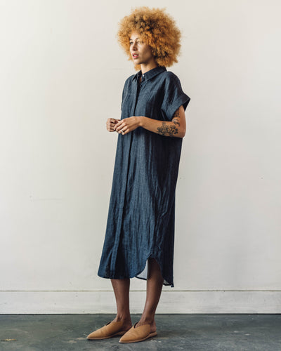 7115 Maxi Dress Cotton, Navy