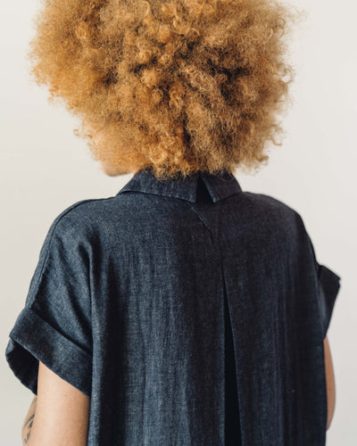 7115 Maxi Dress Cotton, Navy