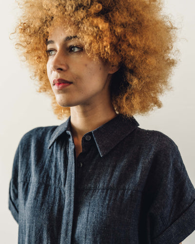 7115 Maxi Dress Cotton, Navy