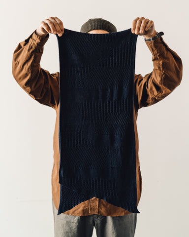 Engineered Garments Knit Scarf, Navy