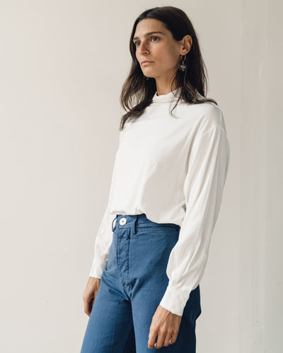 Jesse Kamm Box Turtleneck, Salt White