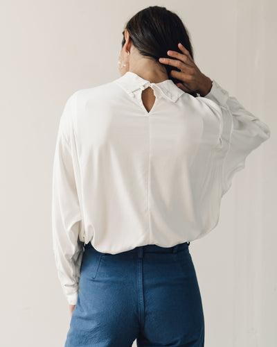 Jesse Kamm Box Turtleneck, Salt White