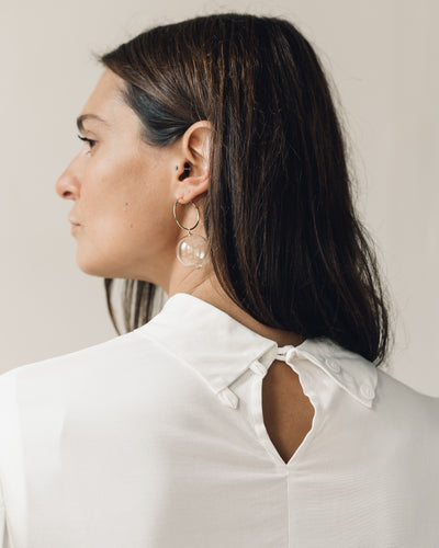 Jesse Kamm Box Turtleneck, Salt White