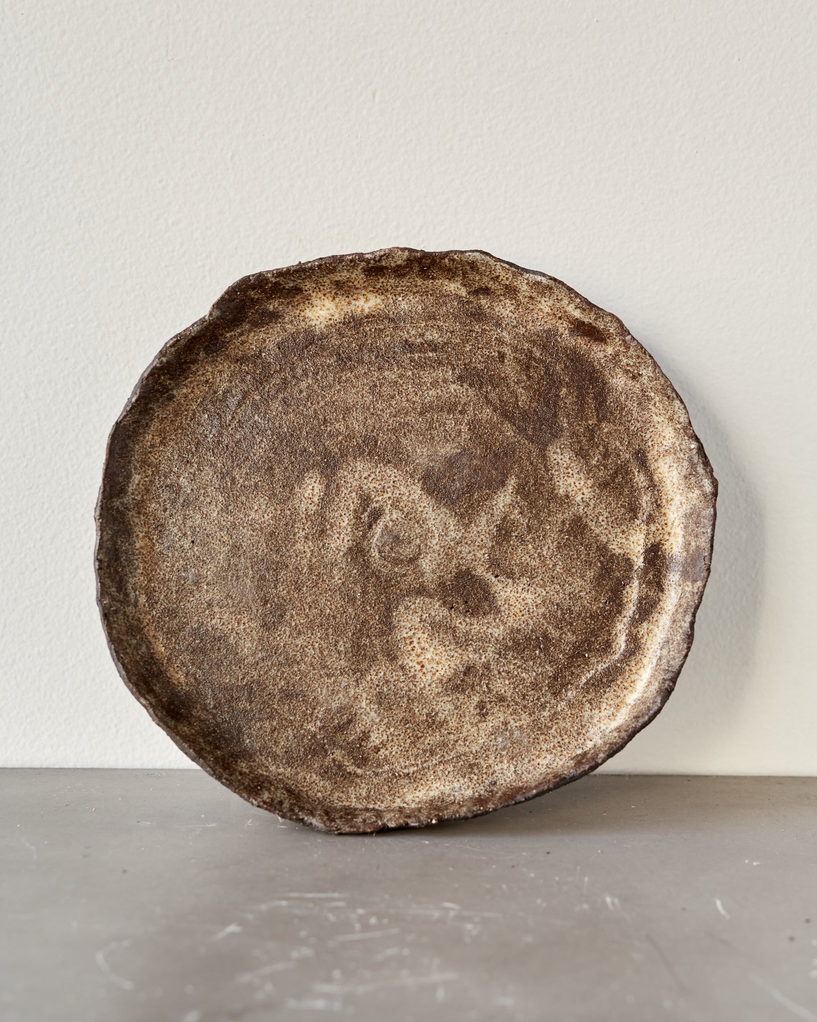 Jojo Corväiá Carved Ceramic Planter with Saucer, V-1138