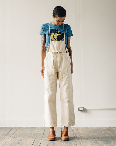 Kapital Light Canvas Welder Overall, Natural