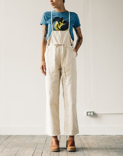 Kapital Light Canvas Welder Overall, Natural