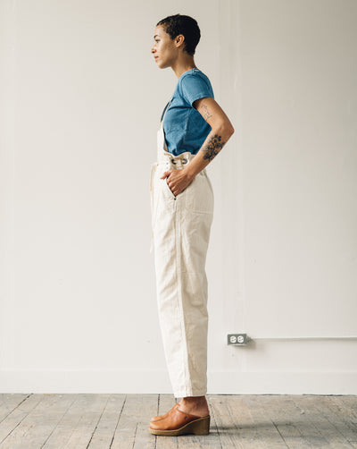 Kapital Light Canvas Welder Overall, Natural
