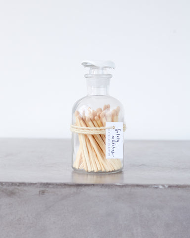 Leif Apothecary Jar Matches w/ Wax Seal, Nougat