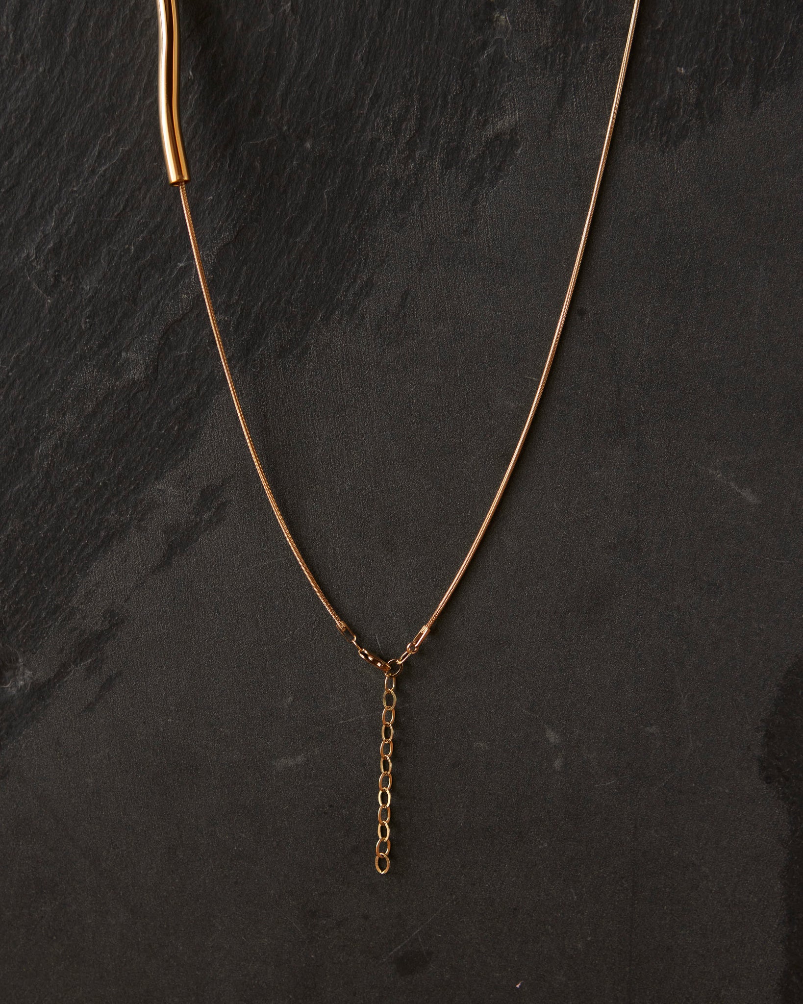 Maslo Chock A Block Necklace, Gold