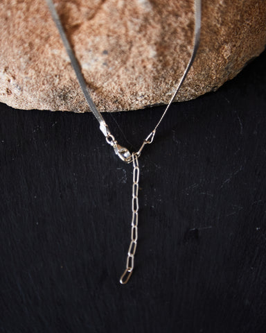 Maslo Herringbone Necklace Small, Sterling Silver