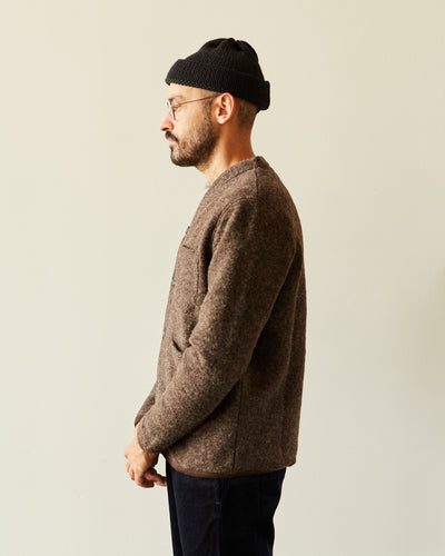 Universal Works Wool Cardigan, Brown