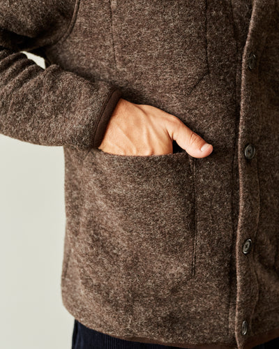 Universal Works Wool Cardigan, Brown