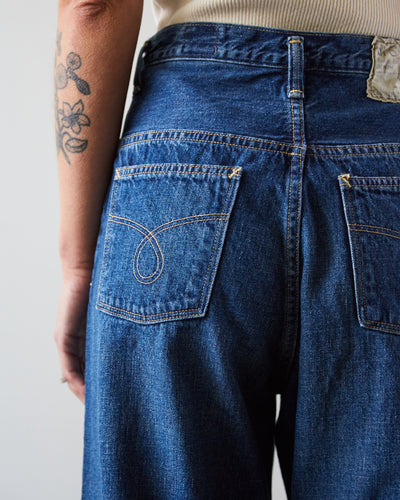 orSlow 104 High Rise Denim, Used Denim