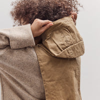 Waxed Hooded Vest, Tan