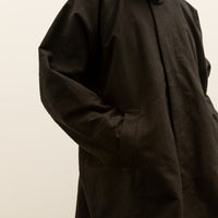 O-Project Short Mac Coat, Black