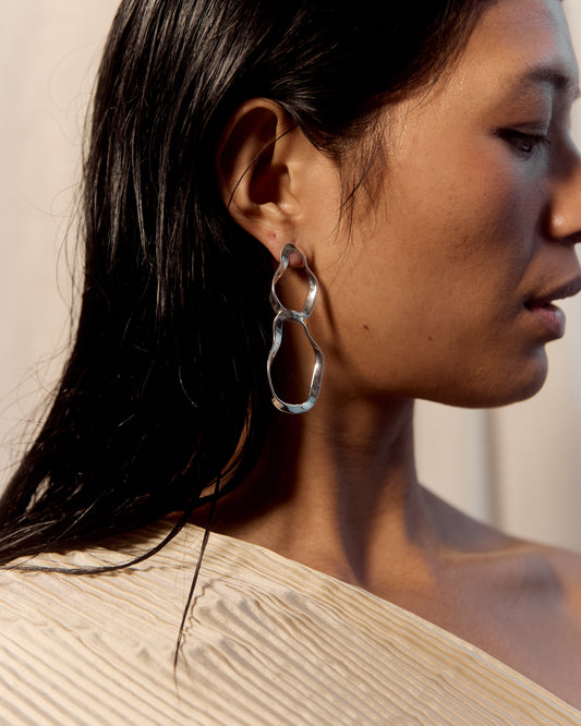 Agmes Small Viviane Earrings, Sterling Silver