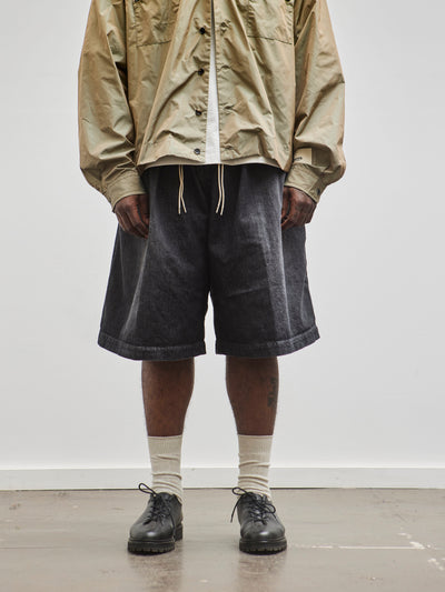 Sillage Circular Short Pants, Denim Washed Black