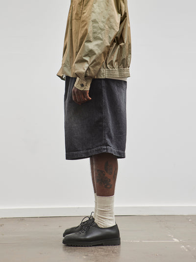 Sillage Circular Short Pants, Denim Washed Black