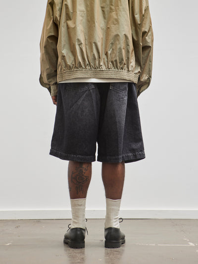 Sillage Circular Short Pants, Denim Washed Black