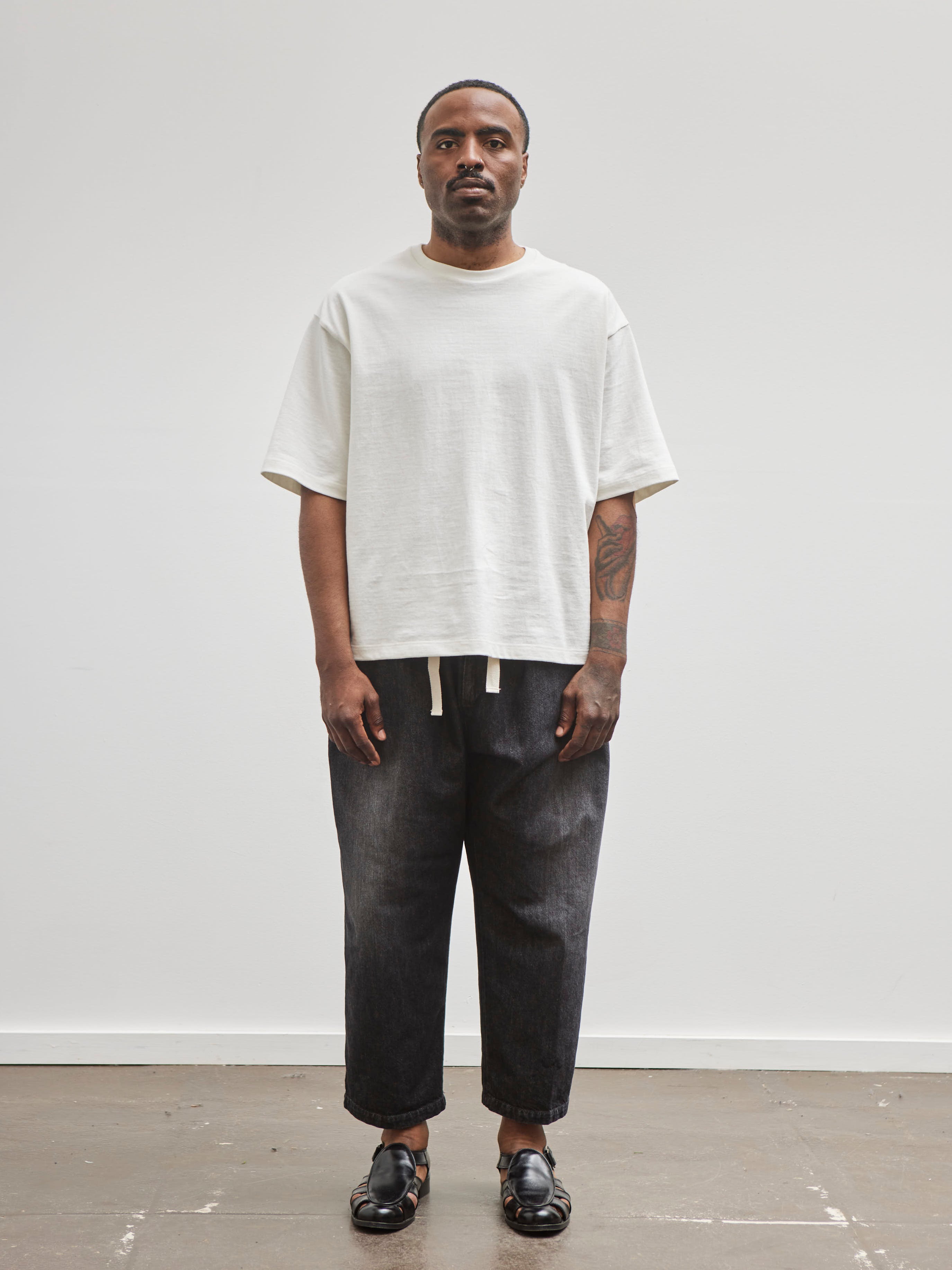 Sillage Baggy Trousers, Denim Washed Black – Glasswing Sillage Baggy Trousers, Denim Washed Black – Glasswing