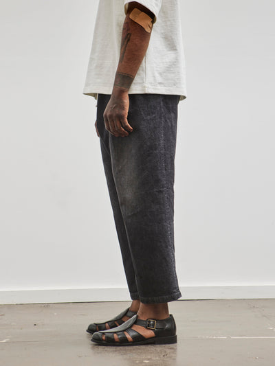 Sillage Baggy Trousers, Denim Washed Black