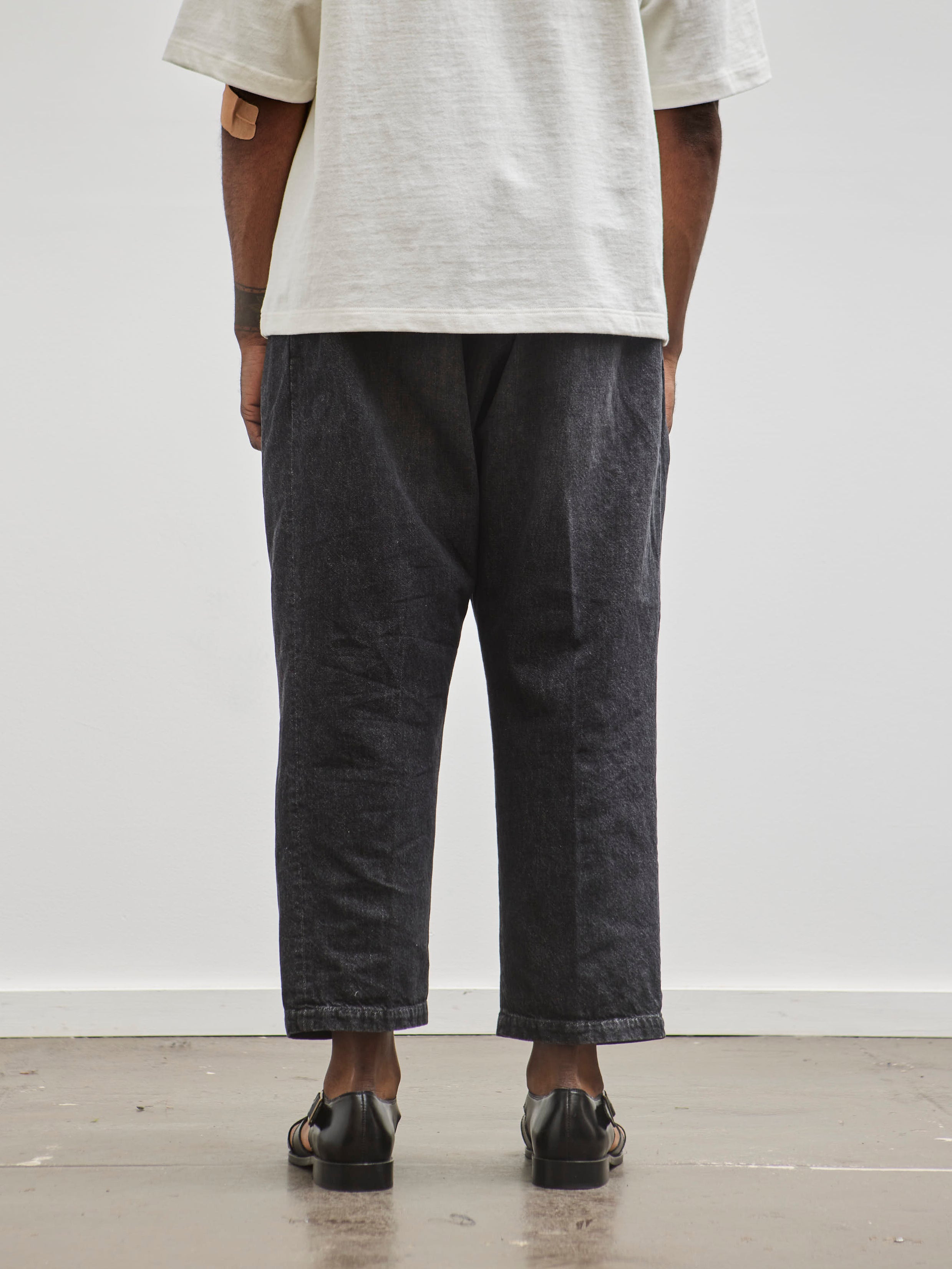 Sillage Baggy Trousers, Denim Washed Black – Glasswing