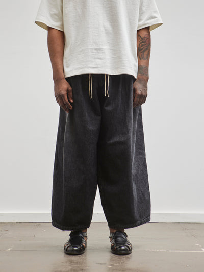 Sillage Circular Pants, Denim Washed Black