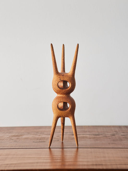 Aleph Geddis Wood Sculpture, Medium Creature #41