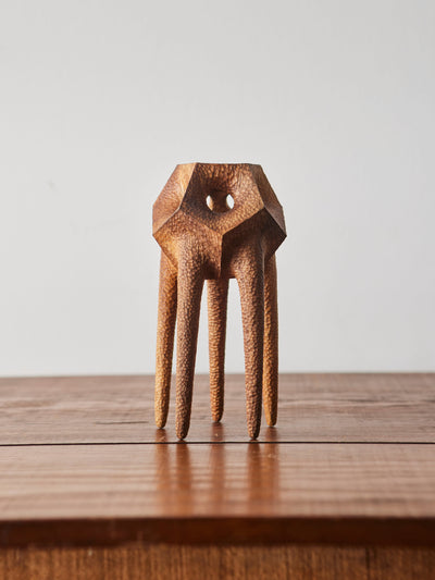 Aleph Geddis Wood Sculpture, Medium Creature #38