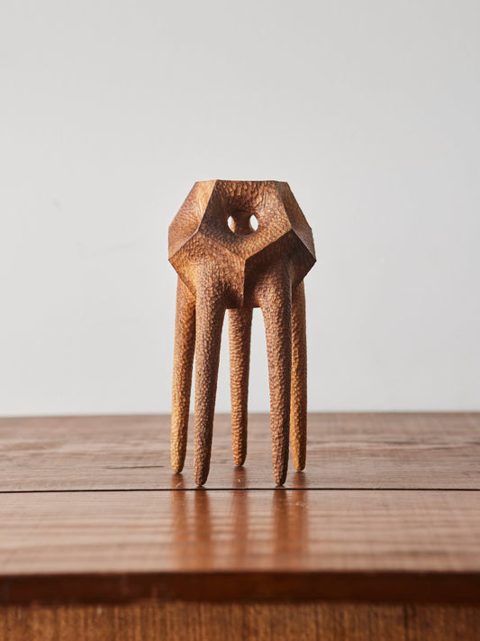 Aleph Geddis Wood Sculpture, Medium Creature #38