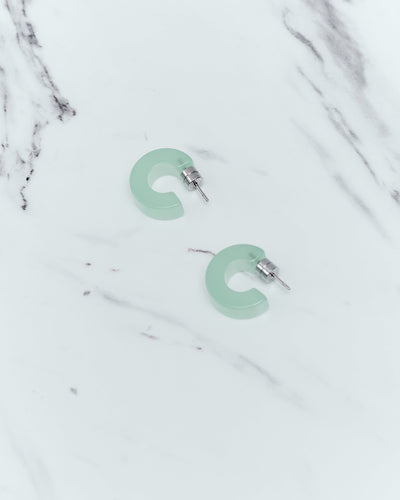 Machete Muse Hoops, Sea Glass