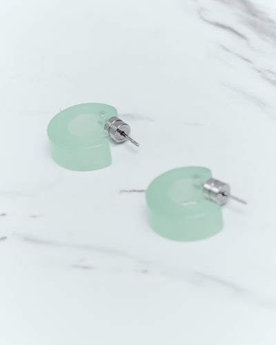 Machete Muse Hoops, Sea Glass
