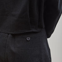 7115 3/4 Cropped Shirt, Navy Black