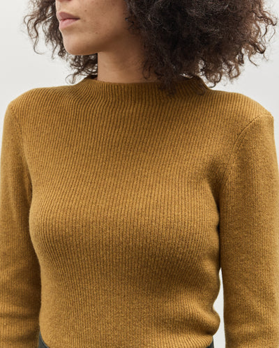 7115 Mockneck LS Top, Mustard