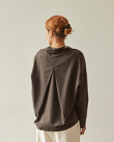 7115 Airy Flat Hem Button Down, Molasses