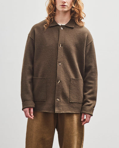 7115 by Szeki Boiled Wool Chore Shirt Jacket, Olive