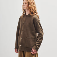 7115 by Szeki Boiled Wool Chore Shirt Jacket, Olive