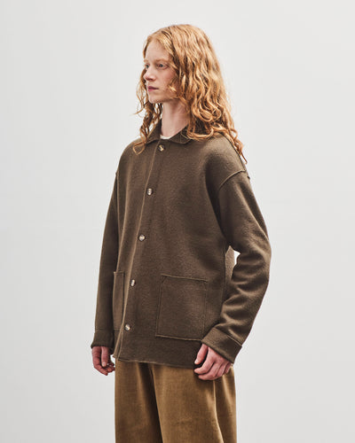 7115 by Szeki Boiled Wool Chore Shirt Jacket, Olive