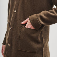 7115 by Szeki Boiled Wool Chore Shirt Jacket, Olive