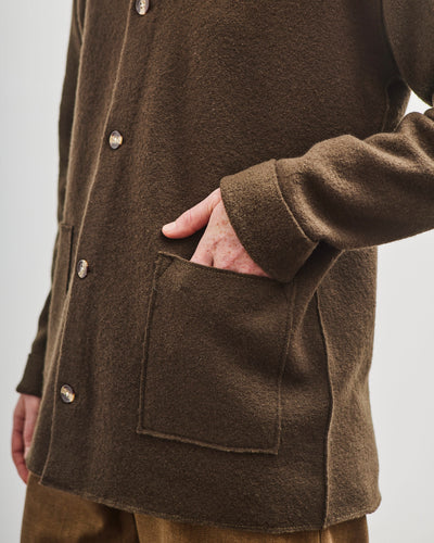 7115 by Szeki Boiled Wool Chore Shirt Jacket, Olive