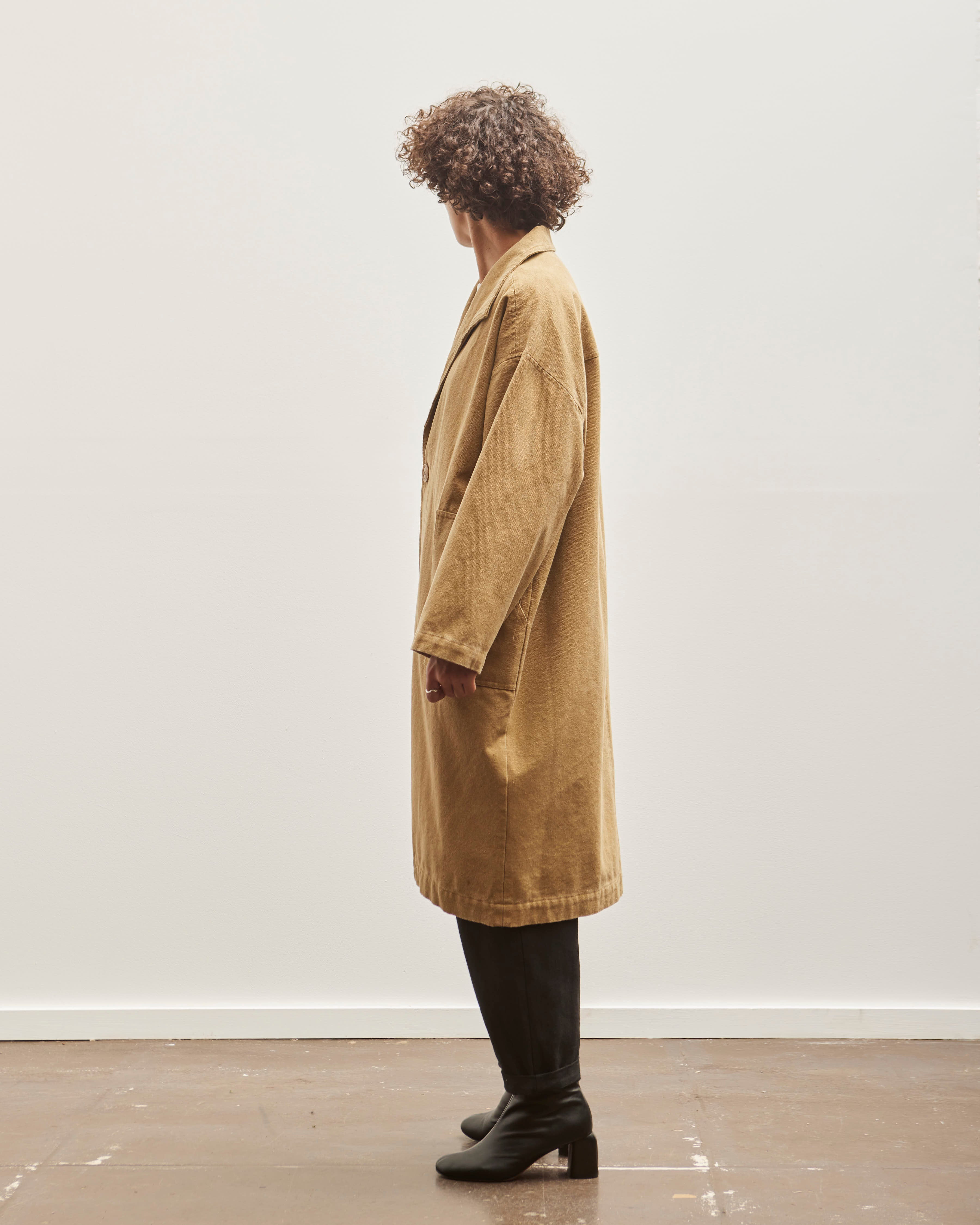 7115 Canvas Lapel Coat, Kelp – Glasswing 7115 Canvas Lapel Coat, Kelp – Glasswing