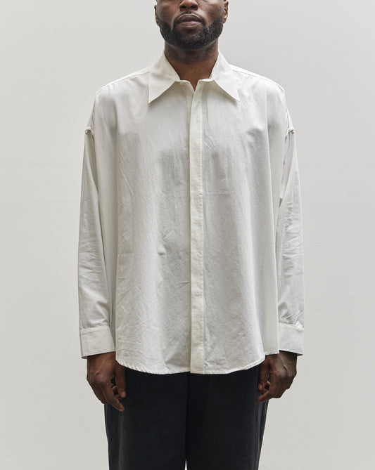 7115 Unisex Cocoon Dress Shirt, White