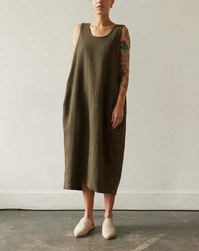 7115 Cocoon Tent Dress, Deep Moss