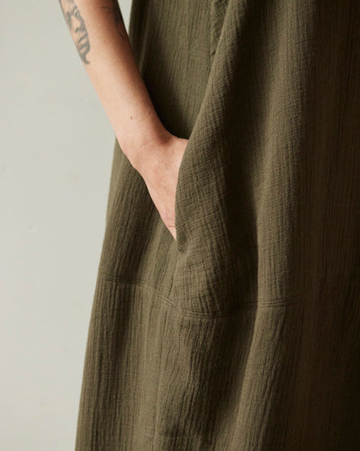 7115 Cocoon Tent Dress, Deep Moss