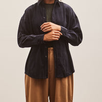 7115 Corduroy Dolman Shirt, Navy