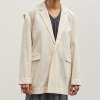 7115 Layered Blazer, Off-White