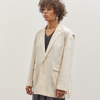 7115 Layered Blazer, Off-White