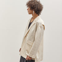 7115 Layered Blazer, Off-White