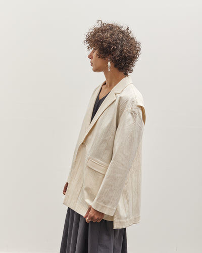 7115 Layered Blazer, Off-White