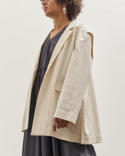 7115 Layered Blazer, Off-White